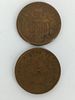 Two U.S. Two-Cent Coins