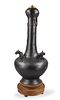 Chinese Bronze Garlic Head Vase w/ Kirin,18th C.