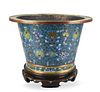 Large Chinese Cloisonne Jardiniere& Stand, ROC P.
