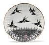 Chinese Famille Rose Dish w/ Swallows,19th C.