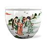 Small Chinese Famille Verte Jar w/ Figures