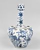 Chinese B & W Garlic Head Vase w/ Dragon,19th C.