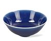 Chinese Blue Glazed Bowl w/ Qianlong Mark