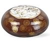 Chinese Gilt Brown Glaze Covered Box,Qianlong Mark
