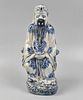 Chinese Blue & White Figure, 19th C.