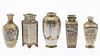 5 Miniature Satsuma Vases