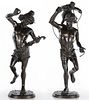 After Carrier-Belleuse, 2 Neapolitan Figures, Bronze