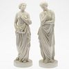 Pair of Victorian Parian Porcelain Figures, c 1860