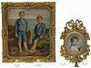 Two Portrait Miniatures of Young Boys