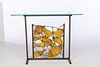 John Bucci, Metal and Yellow Resin Console Table