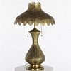 Moroccan Pierced Brass Lamp