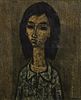 Enrico Campagnola, Portrait of a Woman, O/C
