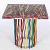 John Bucci, Mixed Media Table Top with Metal Stand