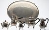 5 Piece French Sterling Silver Tea Set