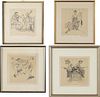Norman Rockwell, Four Seasons, 4 Lithographs