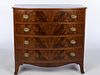 Federal Mahogany Bowfront Chest of Drawers, 19th C