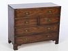 English Mahogany Brass Mounted Campaign Chest