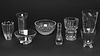 8 Pieces of Glass incl. Baccarat, Orrefors & Steuben