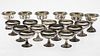 12 Sterling Silver Ice Cream Dishes and 6 Others