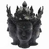 Thai Brass 4-headed Sculpture