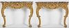 3753382: Pair of George III Style Giltwood Marble Top Console
 Tables, 20th Century E3RDJ