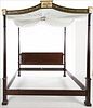 3753472: Baker George III Style Mahogany and Painted Tester Bedstead E3RDJ