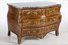 3753373: Louis XV Kingwood and Tulipwood Marble Top Commode,
 Stamped T. Airraz, 18th Century E3RDJ