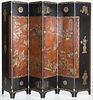 3753552: Chinese 6-Panel Lacquer Screen, 20th Century E3RDJ