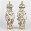 3776713: Pair of Famille Rose Decorated Porcelain Covered Vases, Modern E3RDC