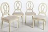 3753717: Set of 4 Louis XVI Style White Painted Side Chairs, 20th Century E3RDJ