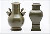 3753731: 2 Chinese Tea Dust Glazed Vases, Modern E3RDC
