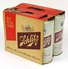 1960 Schlitz Beer (For 16oz Flat Tops) Six Pack Can Carrier, Milwaukee, Wisconsin