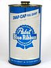 1957 Pabst Blue Ribbon Beer 32oz Quart Cone Top Can 217-05, Milwaukee, Wisconsin