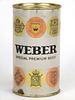 1962 Weber Special Premium Beer (test) 12oz Flat Top Can Unpictured., Sheboygan, Wisconsin