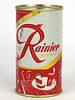 1956 Rainier Jubilee Beer (Chili Pepper Red) 12oz Flat Top Can, Seattle, Washington