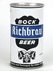 1969 Richbrau Bock Beer 12oz Tab Top Can T116-09, Richmond, Virginia