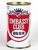 1958 Embassy Club Beer 12oz Flat Top Can 59-40, Norfolk, Virginia