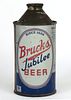 1941 Bruck's Jubilee Beer 12oz Cone Top Can 154-28, Cincinnati, Ohio