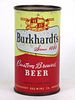 1953 Burkhardt's Custom Brewed Beer 12oz Flat Top Can 47-09v, Akron, Ohio