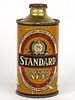 1937 Standard Sparkling Ale 12oz J-Spout Cone Top Can 186.05, Rochester, New York