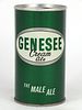 1969 Genesee Cream Ale 12oz Tab Top Can T67-27, Rochester, New York