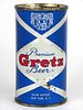1960 Gretz Premium Beer 12oz Flat Top Can 74-33, New York, New York