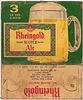 1950 Rheingold Scotch Ale (3 12oz cans) Three Pack Can Carrier, New York, New York