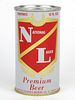 1962 National Lager Premium Beer 12oz Flat Top Can 102-27, Saint Charles, Missouri