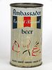 1958 Ambassador Beer 12oz Flat Top Can 31-07, Newark, New Jersey