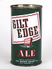 1955 Gilt Edge Ale 12oz Flat Top Can 69-32, Trenton, New Jersey