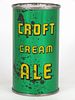 1946 Croft Cream Ale 12oz Flat Top Can 52-14, Boston, Massachusetts
