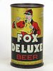 1946 Fox De Luxe Beer 12oz Flat Top Can OI-301.1, Chicago, Illinois