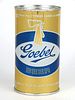 1960 Goebel Beer 12oz Flat Top Can 71-09, Detroit, Michigan