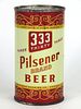 1955 Three Thirty Three (Bock) Beer 12oz Flat Top Can 138-30.1b, Chicago, Illinois